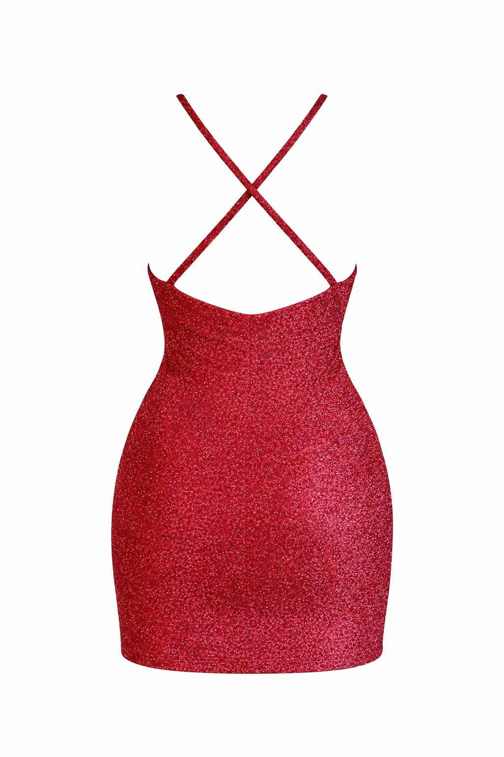 VESTIDO VERMELHO BRILHOSO